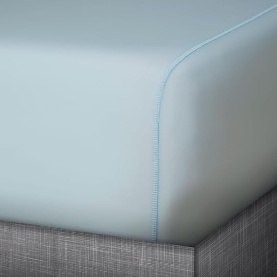 SHEEX Midnight Label Cooling Sheet Set, Queen, Spa Blue