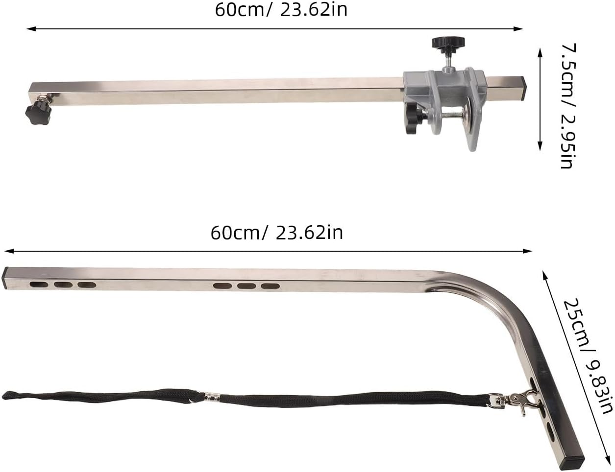 PET Grooming Table Arm with Clamp Adjustable Replacement Bracket