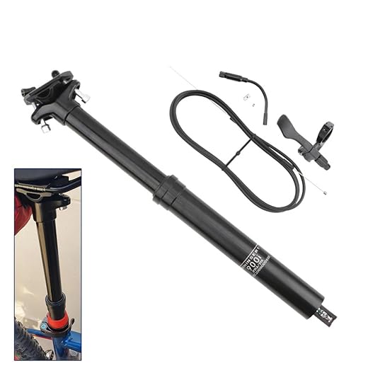 Tige de selle de vélo, 30,9/31,6 mm, tige de selle de VTT hydraulique pour adulte, tige de selle télescopique, tige de selle de vélo, contrôle du fil de levage, hauteur réglable