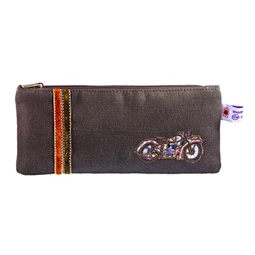 Wendekreis Berlin 41504752 - Stifte-Etui Eduard Feder-M?ppchen, Schlamper aus Canvas, ca. 11x23 cm