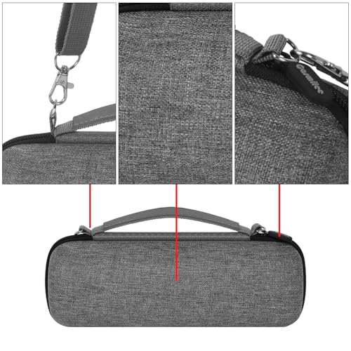 Case & Case for JBL Flip 6 & 5 Protective Case for JBL Flip Essential 2, Accessories, Waterproof, Practical Speaker Case, Grey - Image 4