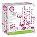 MindWare Pink Sparkle Marble Run Set with 103 Pieces
