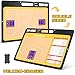 HIKIMA Dry Erase Basketball Coaching Board, Double-Sided Coaches Clipboard, Tactical Magnetic Marker Board, Full & Half Court with Dry Erase, Marker Pen, Numbered Magnets for Basketball, Baseball