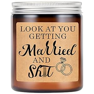 LEADO Lavender Scented Candles – Funny Wedding Gifts, Engagement Gifts for Women, Friends – Bridal Shower Gifts, Bride…