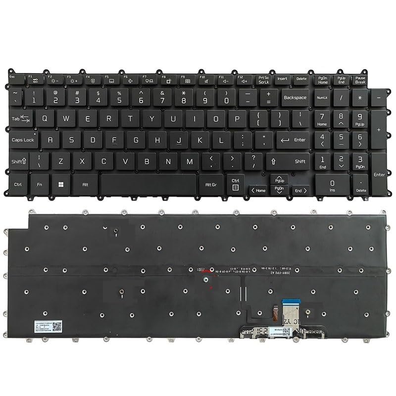 Clavier pour LG Gram 17Z90P 17ZD90P 17Z90R version US de remplacement facile