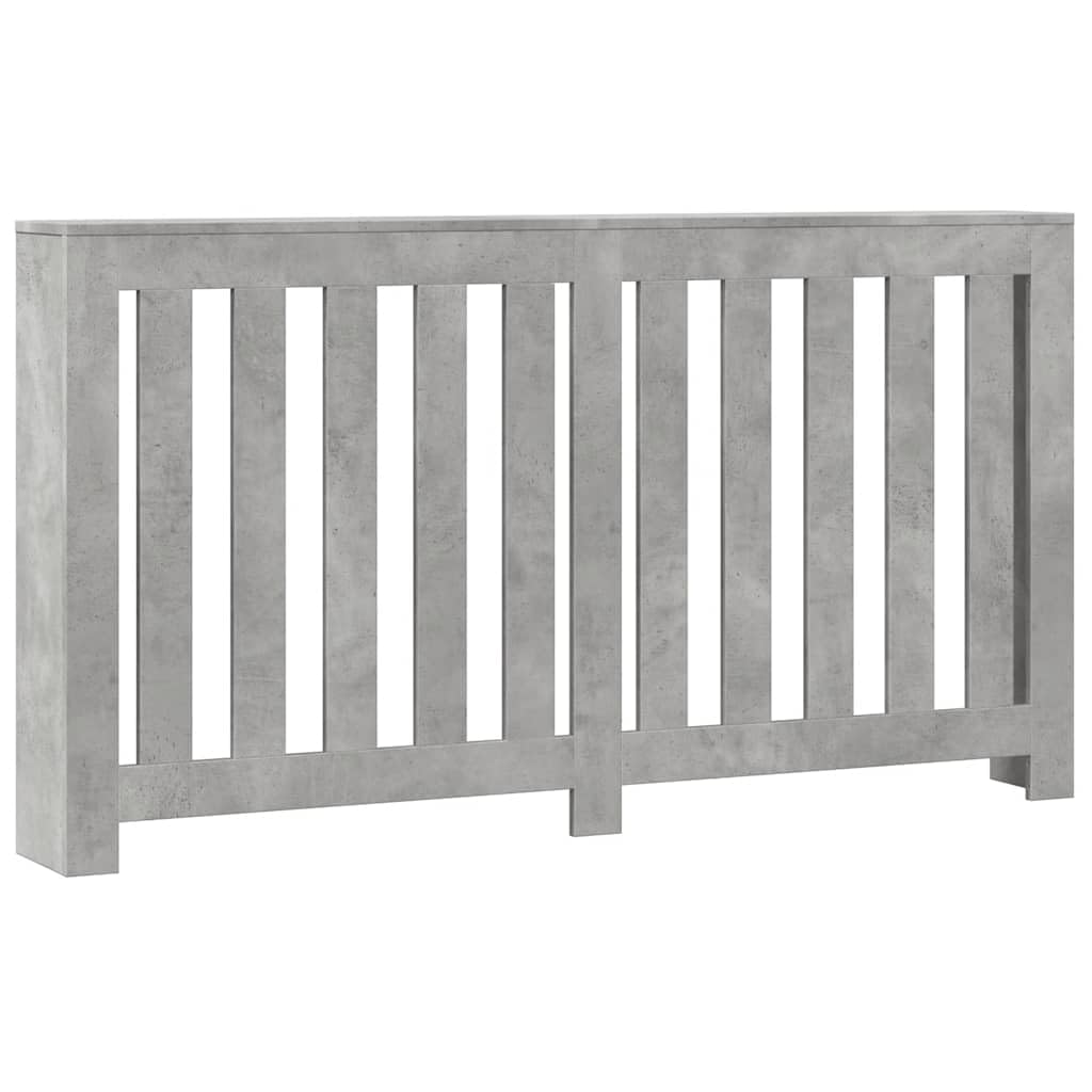 Cache-radiateur gris béton 149cm en bois d'ingénierie vidaXL