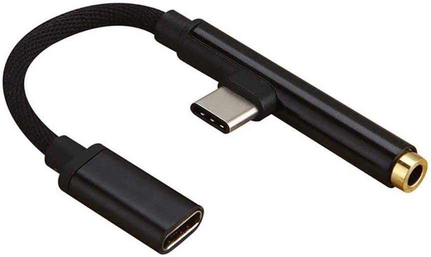 2 in 1 USB-C to 3.5mm Audio Adapter, Ankey USB Type C Cable Fast Charge to 3.5mm Audio Jack Headphone Adapter Converter Supports Audio and Charging for Motorola MotoZ, Letv Le Pro 3, Xiaomi 6 Huawei M