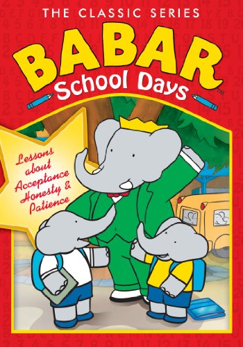 Cuento infantil Babar School Days libro didáctico de pasta dura para aprender inglés 2