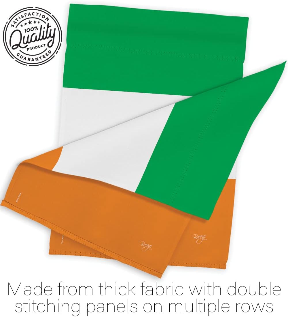 Irish Flag Ireland Home Decor Banner St Patrick Tapestry Shamrock Lucky Holiday Wall American Patio Decorations Small Lwan Garden March Clover Outdoor Erin go Bragh Gifts Made In USA