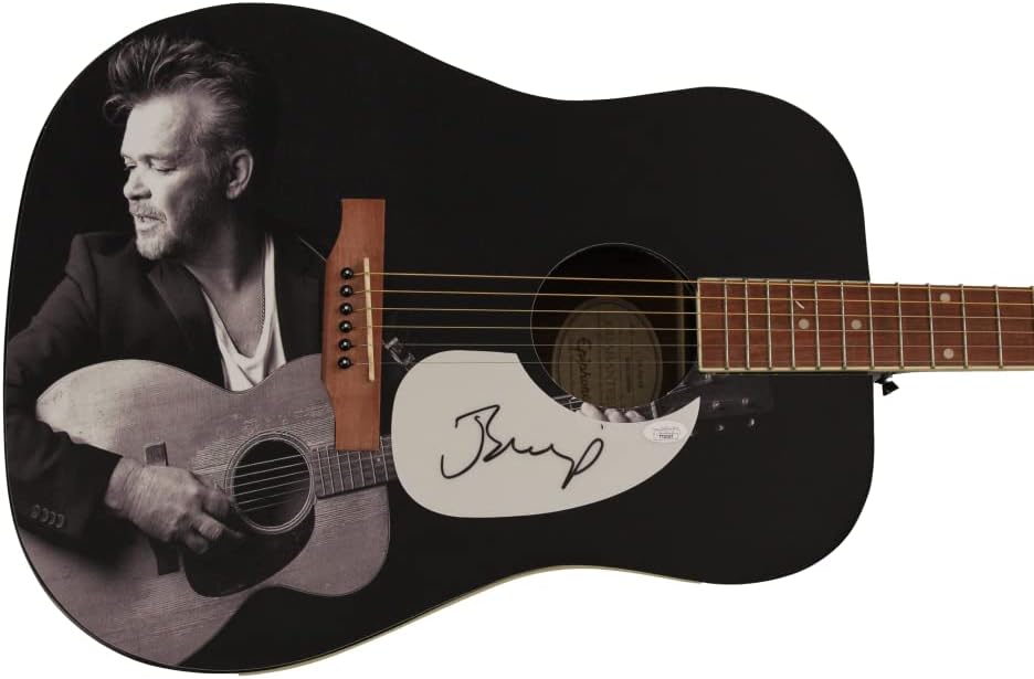 JOHN COUGAR MELLENCAMP SIGNED AUTOGRAPH FULL SIZE CUSTOM ONE OF A KIND 1/1 GIBSON EPIPHONE ACOUSTIC GUITAR CCCCCC W/ JAMES SPENCE AUTHENTICATION JSA COA - CHESTNUT STREET INCIDENT, A BIOGRAPHY, NOTHIN' MATTERS AND WHAT IF IT DID, AMERICAN FOOL, THE KID INSIDE UH-HUH, SCARECROW, THE LONESOME JUBILEE, BIG DADDY, WHENEVER WE WANTED, HUMAN WHEELS, DANCE NAKED, MR. HAPPY GO LUCKY, ROUGH HARVEST, LIFE DEATH LOVE AND FREEDOM, OTHER PEOPLE'S STUFF, PLAIN SPOKEN, SAD CLOWNS AND HILLBILLIES