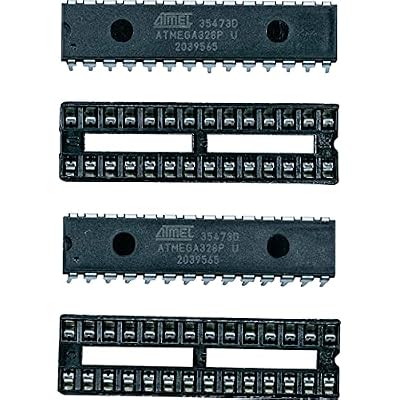 2pcs ATMEGA328P-PU with UNO R3 bootloader and IC Socket