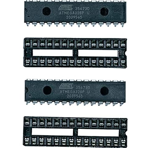 risingsaplings 2 szt. ATMEGA328P-PU z ładowarką UNO R3 i gniazdem IC