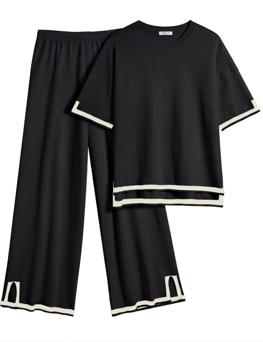 Women’s Night Suit Set – Soft & Comfy Sleep with White Contrast Piping | Stylish Lounge & Night-picture-36