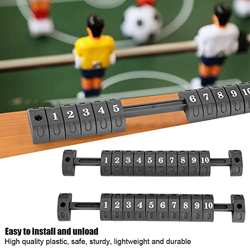 Cronómetro de mesa para fútbol de mesa, indicador de puntuación con 10 números, 2 unidades (negro) miniatura 5
