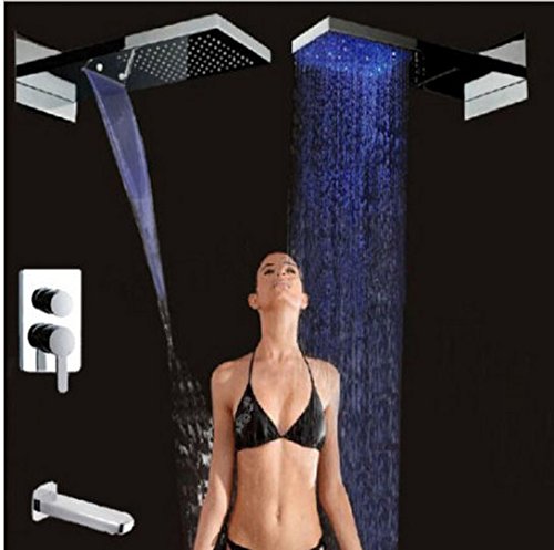 Pomme de douche LED avec cascade pour transformer votre salle de bain