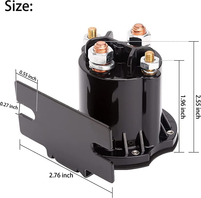 10L0L Golf Cart Solenoid, 48 Volt EZGO Solenoid for TXT 2010-up Electric Golf Buggies,OEM# 612711 - Image 3
