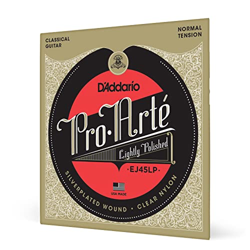D’Addario Corde Guitare Classique | Cordes Pro-Arte EJ45LP | Cordes composites pour guitare classique | Normale - Les Beatles, Paul McCartney, John Lennon, RIngo Starr, George Harrison D'Addario Corde Guitare Classique | Cordes Pro-Arte EJ45LP | Cordes composites pour guitare classique | Normale