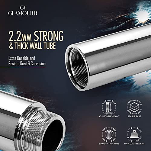 Glamourr Stripper Pole For Home Kit With Bonus Liquid Chalk | 9 Feet + Extra 20 Inches Extension For Static Or Spinning Pole Dancing | Dancing Pole And Fitness | Perfect Lap Dance Pole For Bedroom #TOP4