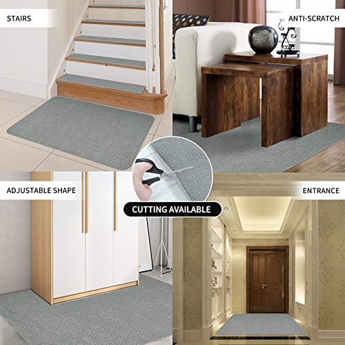 Office Chair Mat For Hardwood Floor, 1/6 In Thick 55"X35" Rolling Chair Mat, Desk Computer Gaming Chair Mat, Tile Floor, Under Desk Low-Pile Rug, Multi-Purpose Floor Protector For Home Office Grey #TOP5