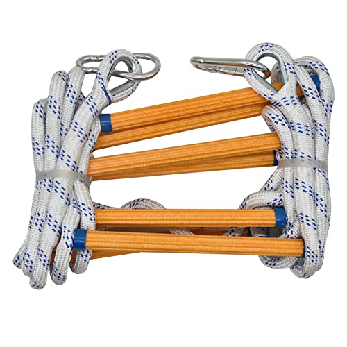 16ft Fire Escape Rope Ladder Emergency Fire Ladders Fire Escape Ladder for 2 Story by JFFLYIT - Used condition - US$30.07