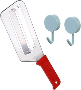 Stainless Steel Shredder Knife, Stainless Steel Dual Blade Julienne Cutter, Shredder Knife for Vegetables, Cabbage Slicer, Multifunctional Vegetable Cutter Red