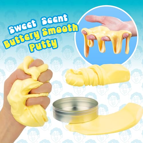 Crazy Aaron's Better Butter Thinking Putty, 4" Tin with 90g of Non-Toxic Sensory Play Putty which Never Dries Out, Soft Textured Creative Fidget Toy for Boys and Girls Ages 3Y+