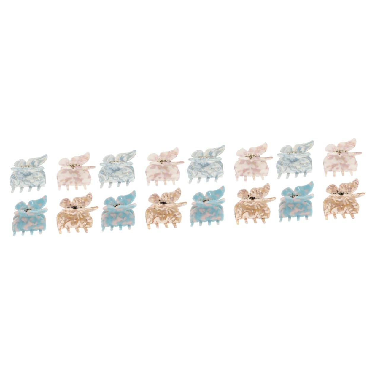 Ipetboom 16pezzi Fermagli Per Forma Di Farfalla Eleganti Clip Per Donne Di Accessori Per Vari Colori Floreale Per Feste e Uso Quotidiano