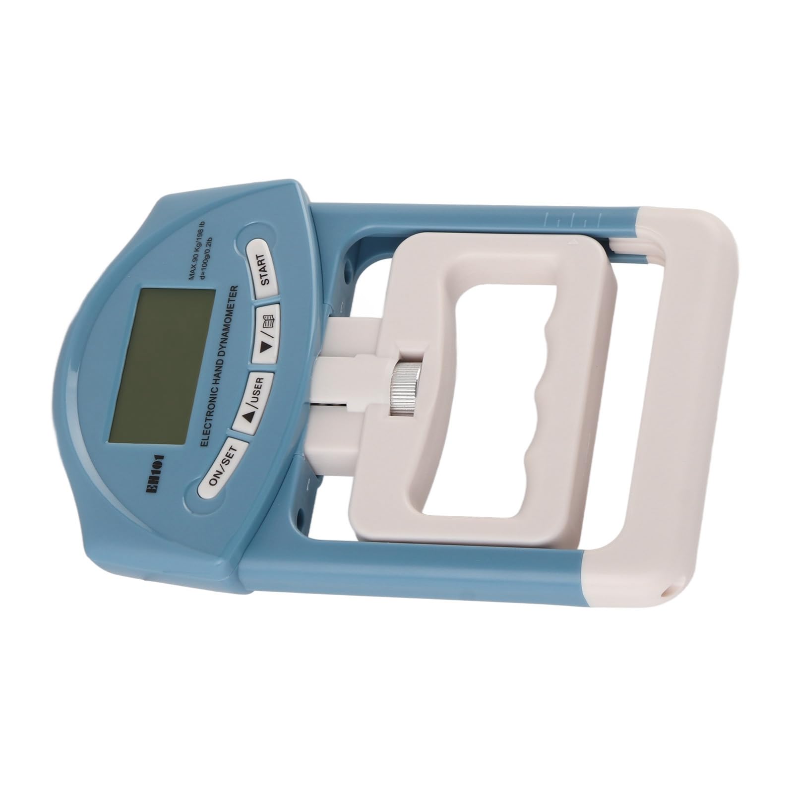 Generic Dinamómetro de Mano Digital Pantalla LCD Medidor de Fuerza de Agarre Portátil para Entrenamiento Atlético, Uso Doméstico