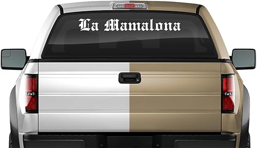Miniatura 1 de La Mamalona - Adhesivo adhesivo para parabrisas y ventana, cartel gráfico de vinilo trasero para auto, camión, SUV, vehículo, calcomanía Troca de 36