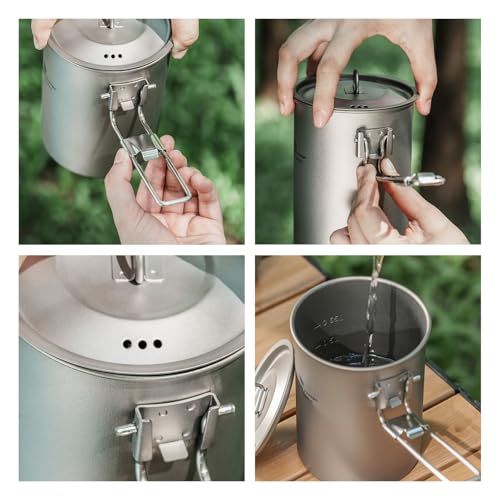 Popote de camping en titane pour vos randonnées et pique-niques en montagne