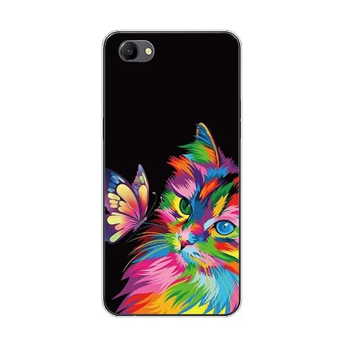 KARTXITAI Case Compatible with A3,Shockproof Slim Thin Silicone Protective Anti-Fingerprint Anti-Scratch Anti-Fall Phone Cover - Butterfly Cat