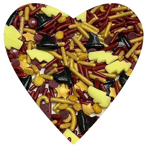 COOL MOM SPRINKLES Wizard Sprinkles (4 oz.) – Wizard Lightning Birthday Sprinkles for Decorating Cakes, Cupcakes, Cookies & Desserts – Mixed in the USA/Gluten-Free