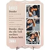 photo de merci gif ♥ Inclut un support de table et un trou pour suspendre. Cette plaque ou panneau en bois est également une excellente idée cadeau pour hommes et femmes, car elle sert non seulement de carte de vœux et de remerciement, mais aussi de magnifique objet décoratif qui embellira parfaitement l’endroit où vous le placerez, encadré aux côtés d’autres tableaux décoratifs, rappelant toujours l’affection de celui ou celle qui l’a offert.