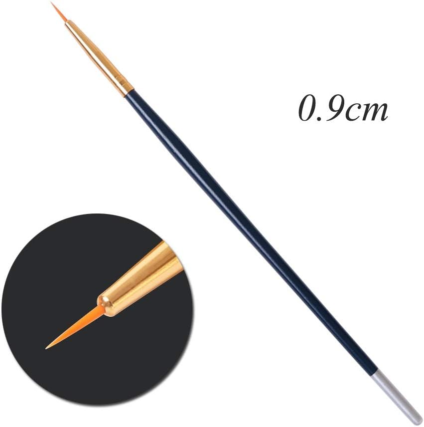 Nail Pens 3pcs 3D Flower Stripes Manicure Draw Nail Tool Wooden Nail Art Liner Painting Brush Pen for Nail Art