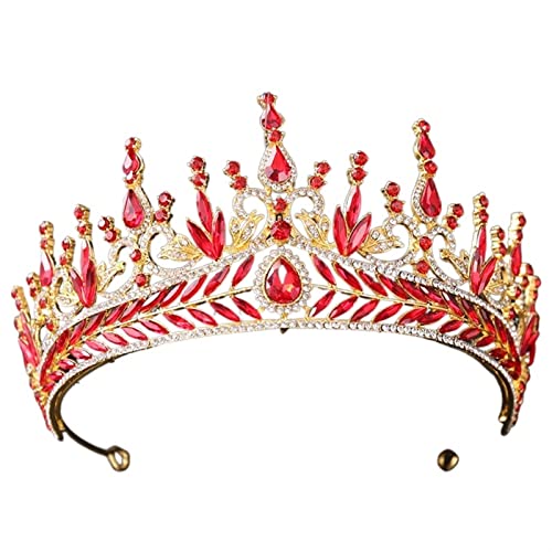 nihngvjm Crystal Crowns y Tiaras Rhinestone Princess Prom Diadem Women Boda Accesorios for el Cabello de Novia Joyería Diadema (Metal Color : 25mm(7.23g))