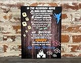 Disney Inspired Wall Decor, MAGICAL Mother's Day Gift, In This Home, Best We Do Disney Sign, Popular Rustic and COLORFUL, Personalized Custom Canvas, Wedding or Birthday, Happily Ever After, Bippity