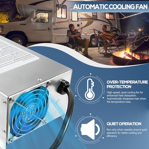 image for Bonbo WF-9875 75 Amp Deck Mount RV Power Converter Charger, Replacemen