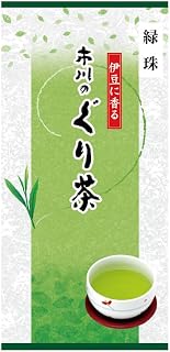 市川制茶 伊豆茶 绿珠 100克 静冈县产 深蒸玉绿茶 国产茶叶叶叶 大正8年创业的制茶厂家本公司制造