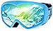 Picador Ski Goggles Over The Glasses With Anti-Fog UV400 Protection Lens For Youth And Kids (Blue)