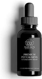 Premium Hemp Oil for Dogs Cats – Organic Drops for Stress Allergy Pain Relief & seizures – Calming Treats for Joint & Hip Arthritis