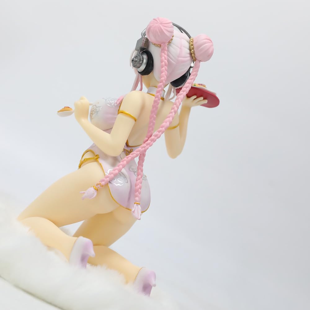 Figura Anime 1/7 Super Sonico Bilancia Ver. Action Figure bella Ragazza Anime Figure/Statue Giocattoli per adulti in PVC Anime Collezione Hobby/Ornamento 25 cm/9.8ih