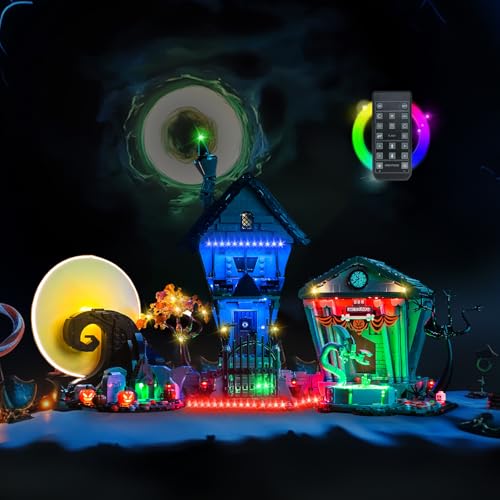 Hilighting Led Light Kit Compatible with Lego Disney Tim Burton's Christmas 21351 Building Set, RC Version, Gift Idea for Adult Builders and Fans (Model Not Includd) by Hilighting - Image 4