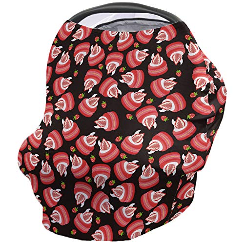 Nursing Cover Sweet Decor Breastfeeding Scarf, Stretchy Car