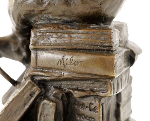 Bronze Statue - Ape With Skull/Philosophizing Monkey - Wolfgang Hugo Rheinhold - Sculptures For Sale #TOP4