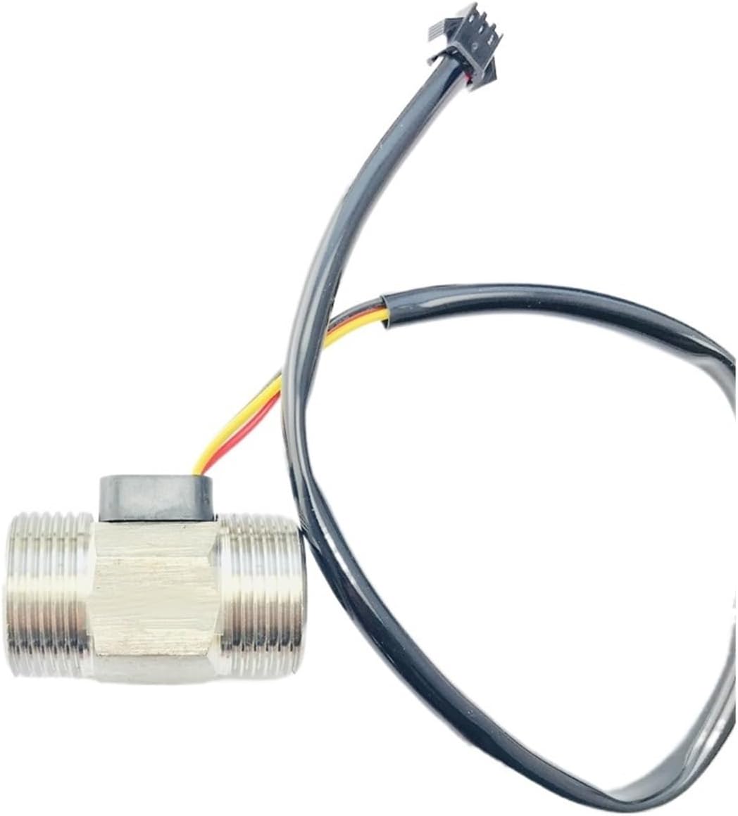 Water Meter,Sprayer Water Meter Water Flow Sensor 2-45L/M G3/4" Flowmeter (Size : 5-24V DC)
