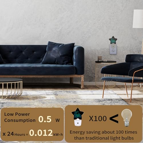 Image of Green Octopus Night Light Plug-in Dusk to Dawn Smart Sensor White Led Nightlight for Bedroom Bathroom Kitchen Hallway Stairs Energy Efficient Decor Desk Lamp