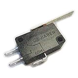 Microinterruptor 6(4)A 250Vac~ con palanca recta de 41mm Electro dh 11.504/UL/41 - Conexión mediante terminales Faston de 4,8mm.