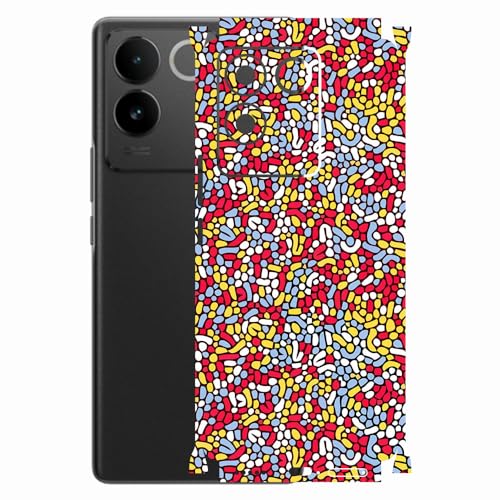 Image of AtOdds - Compatible for VIVO IQOO Z7 PRO (5G) - Mobile Back Skin Sticker - Lamination - Back Screen Guard Protector Film Wrap (Coverage - Back+Camera+Sides) (Design - Beans)