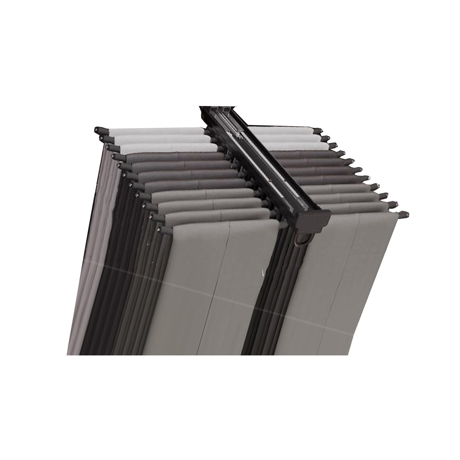 Ausziehbarer Hosenbügel für Kleidung, platzsparendes Gestell für Schals und Jeans, 35 kg Kapazität, schwarz, pflegeleicht, kompaktes Design (D-46 cm)