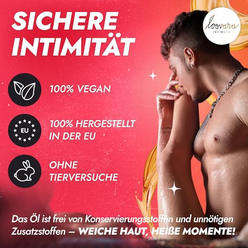 Damm-Massageöl Loovara 250 ml – Vegan und für Partnermassage geeignet